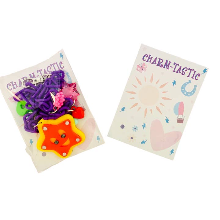 Sadie’s Moon - Wholesale Kids Necklace - Kids - Multi-Charm, Handmade Acrylic Lightening Bolt Necklace 3