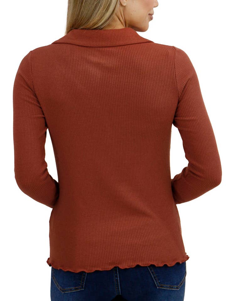 Épices au gingembre Haut côtelé Macy Day en épice de gingembre en vente sur Faire8