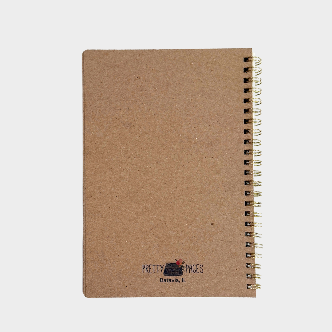 Pretty Pages - Wholesale Notebook - Block Print Floral Notebook | Pink | Spiral Journal 4