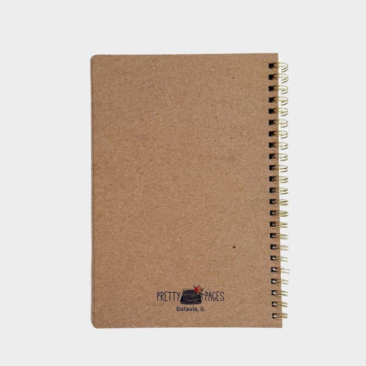 Pretty Pages - Wholesale Notebook - Block Print Floral Notebook | Pink | Spiral Journal 4