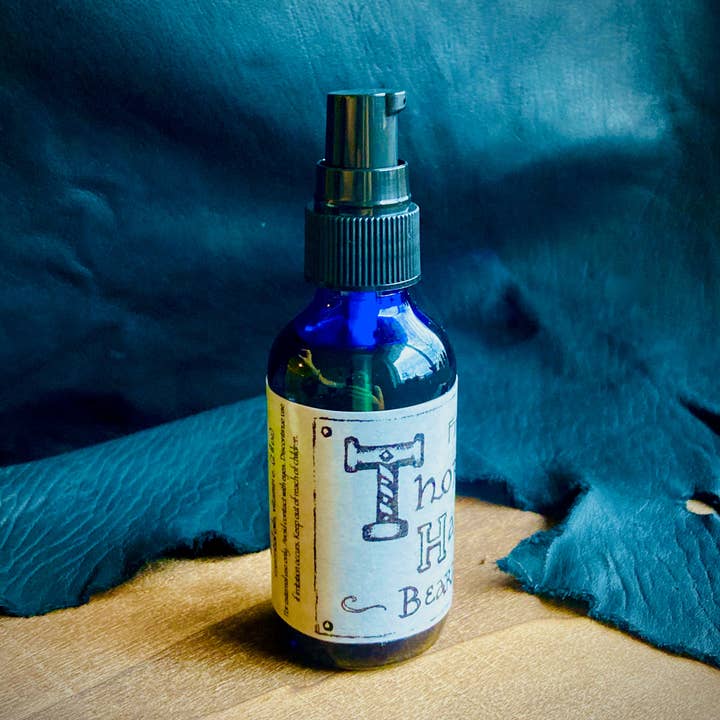 Freyja's Magic - Wholesale Beard Styling Product - Fire + Ice Beard Oil | Bergamot, Sage, Cedar | Viking Beard Oil | Thor's Hammer Norseman Beard Oil, Mountain Man Beard Oil | Forest & Sea | 1 oz