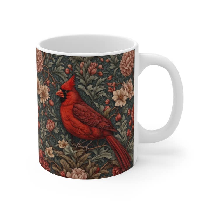 Upside Down Owl Farm - Wholesale Coffee Mug - Red Cardinal Mug, 11 oz., Coffee Mug, Tea Mug, Cardinals
