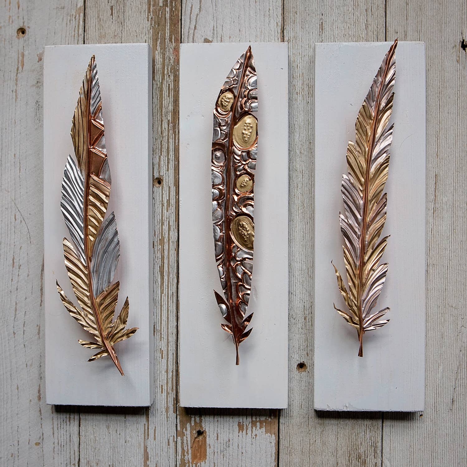Timber Lane Studio - Wholesale Wall Accent - Luxe Metallic Copper Feather3