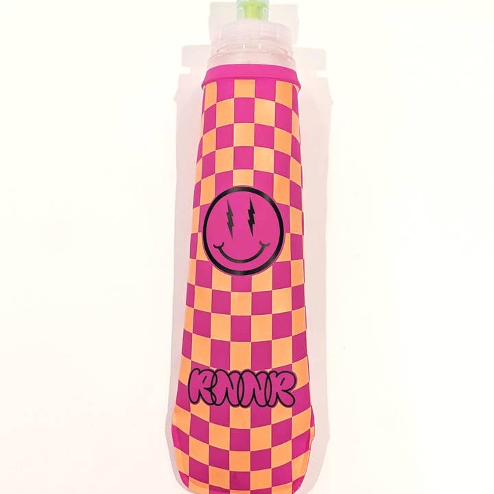 Soft Flask Bottle- Checkered Pink 2 PACK for wholesale by rnnr