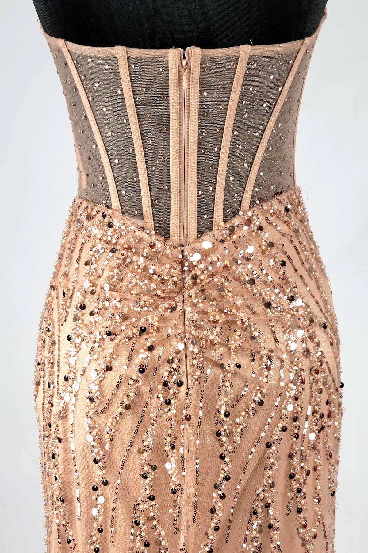 Chicas – wholesale Klänning - Dam – Älskling lång klänning med pärlor och paljetter C36619