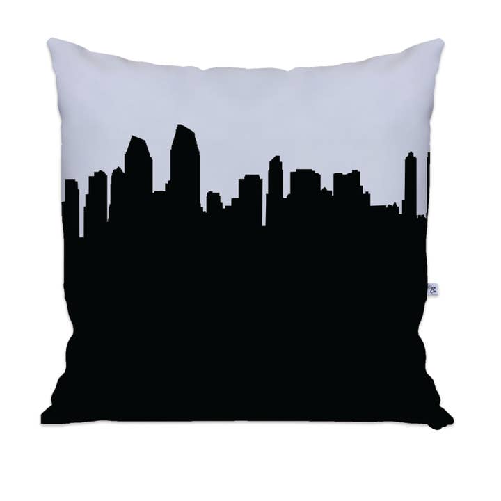 San Diego CA Skyline - Almohada grande para venta al por mayor de Anne Cate