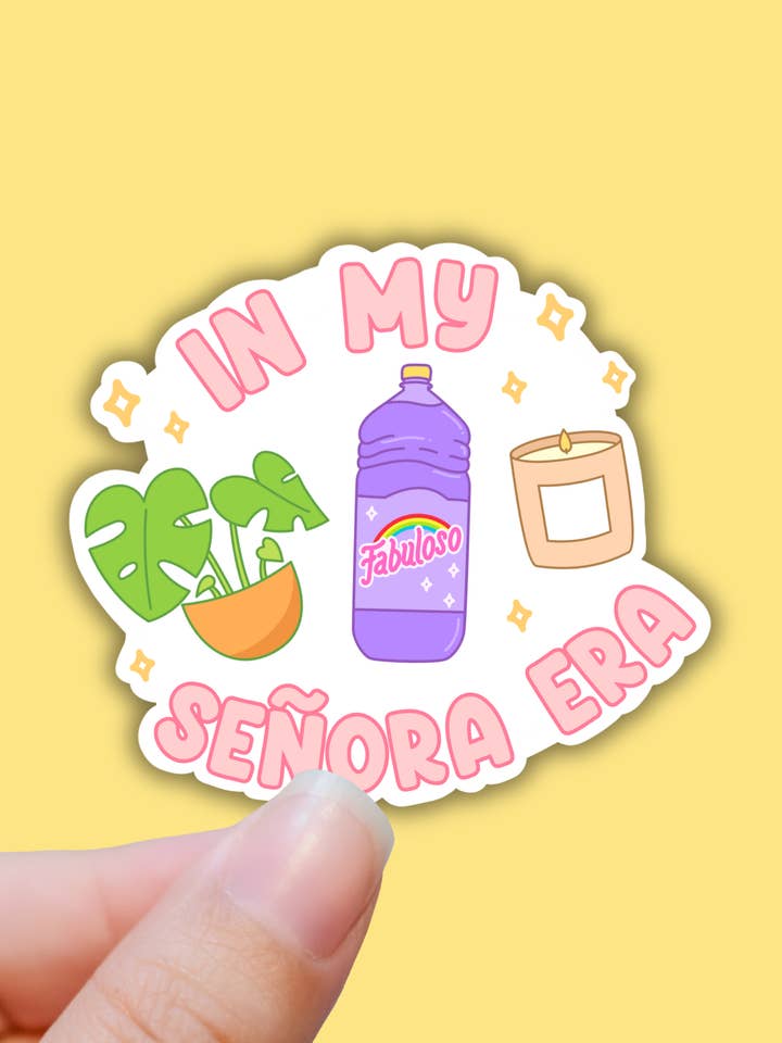 In my senora era funny latina sticker, laptop decals for wholesale by Lalatina Shop