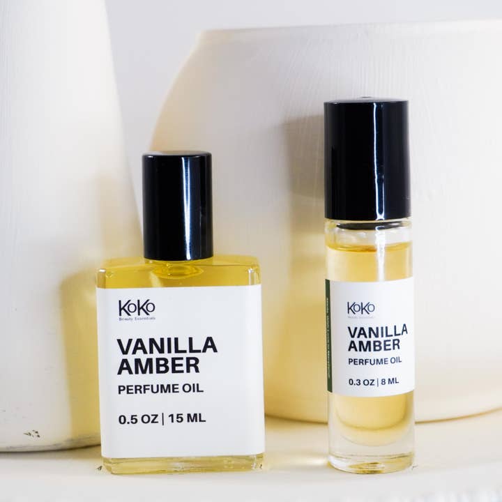 Vanilla Amber Perfume Oil for wholesale by KoKo Beauty Essentials