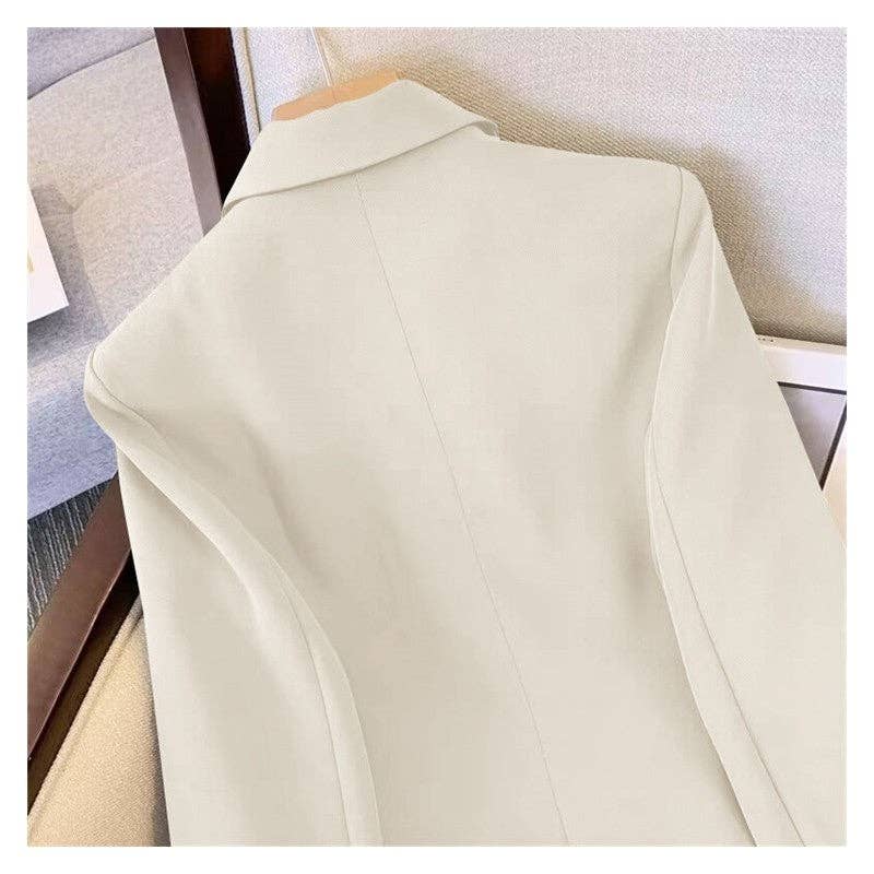 Plush Looks - Vendita all'ingrosso Completo - Donna - Completo giacca e pantaloni tinta unita6