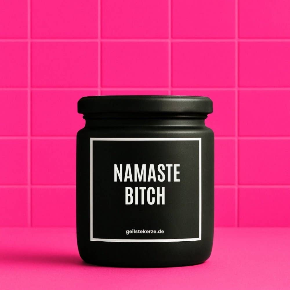 geilstekerze - Wholesale Jar/Filled Candle - Vegan Organic Candle with Quote – NAMASTE BITCH