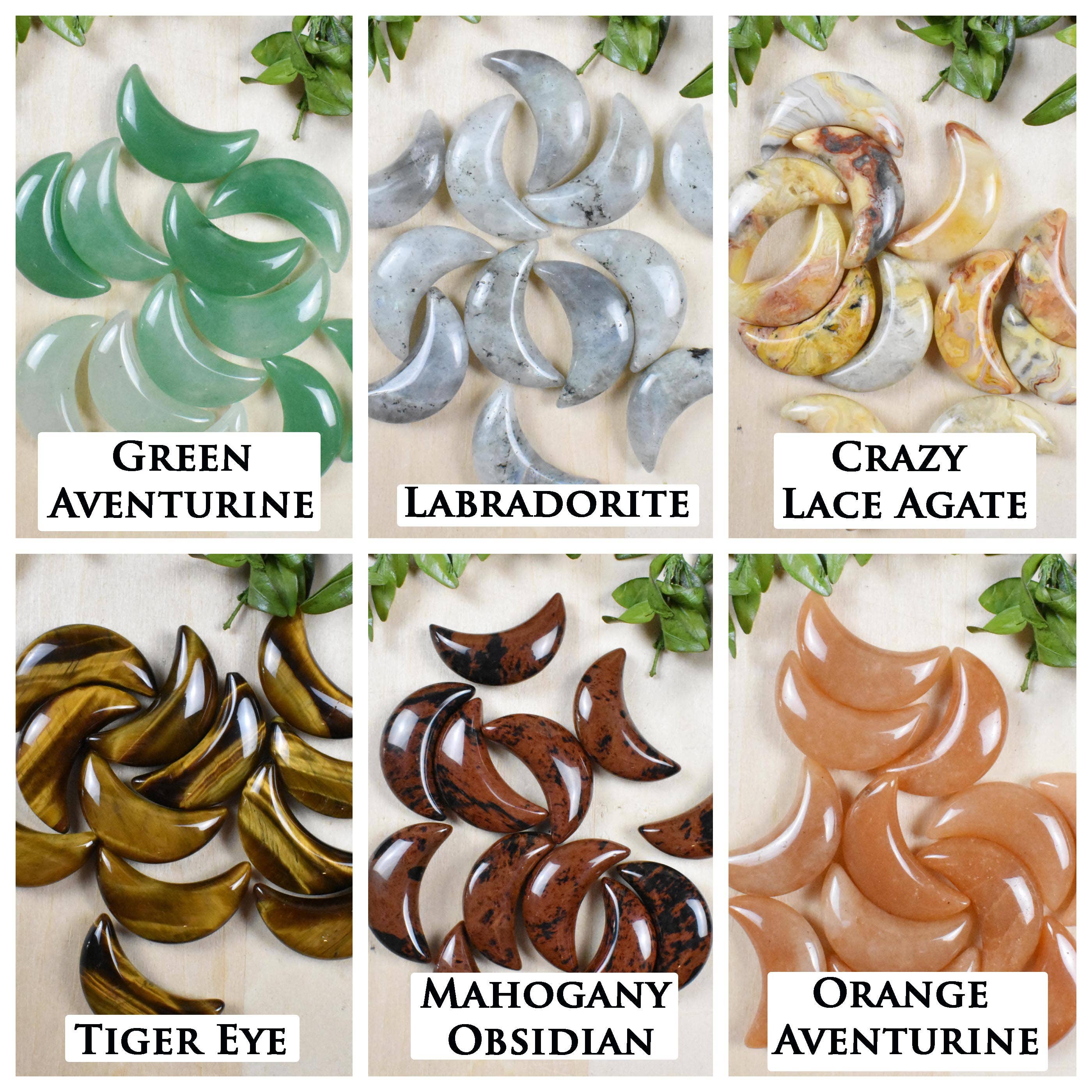 Ewelina Pas Jewelry - Wholesale Spiritual Stone/Crystal - Crescent Moon Gemstone Pocket Stone5