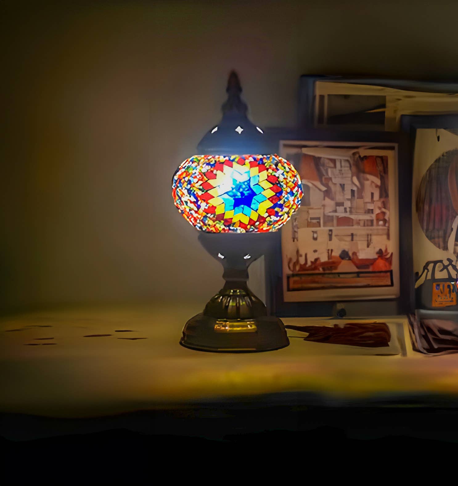 Gypsy Soul - Wholesale DIY Craft Kit - DIY Turkish Mosaic Table Lamp Home Kit - Assortment 6 Kits10