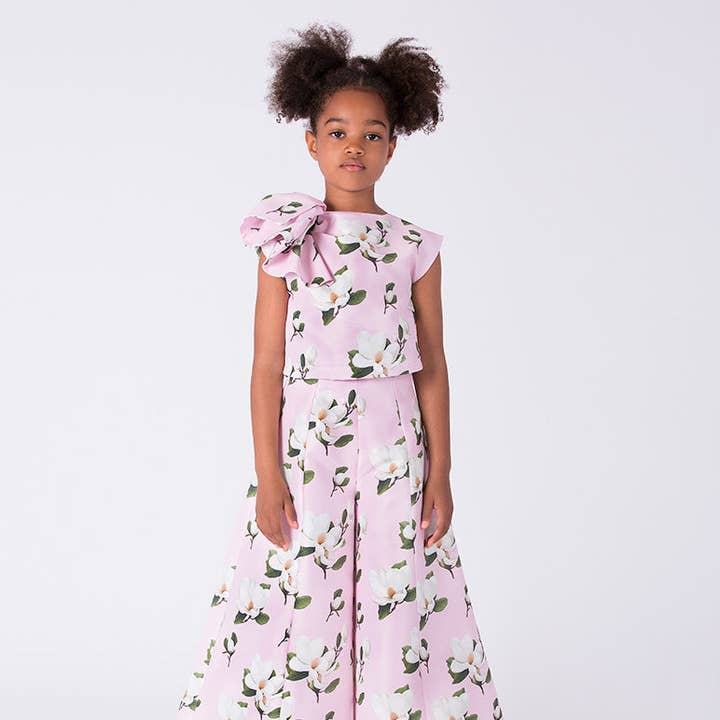 Floral Ruffle Girls Outfit | 2 Pieces for wholesale by Mama Luma