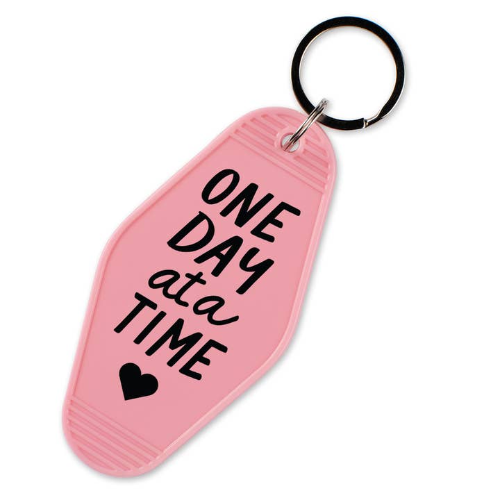 Lucky Luna Apparel - Wholesale Keychain - Women's - One Day At A Time Motel Keychain1