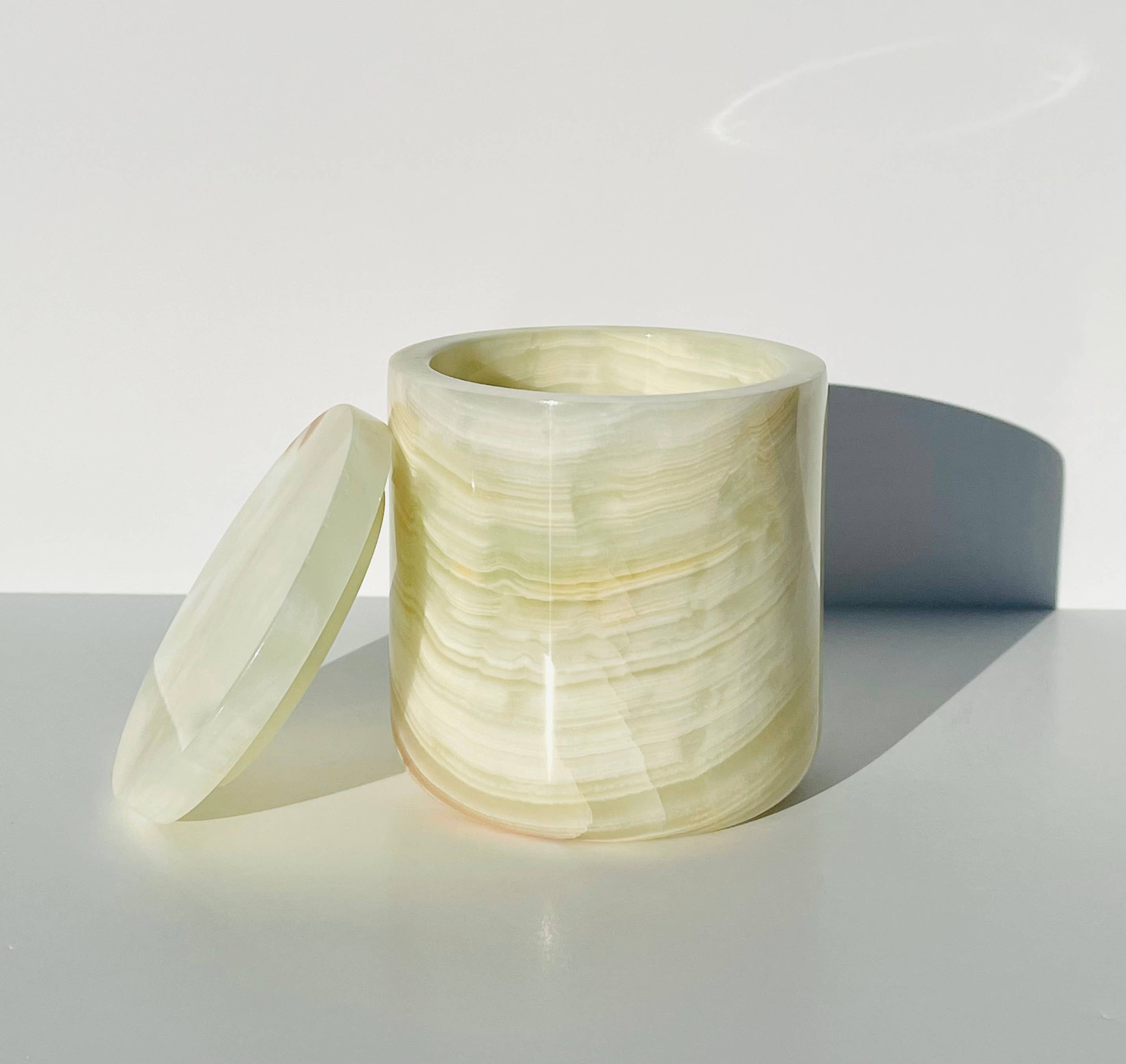 Real Fruit Body – Engroshandel Lyseholder – Luksuriøs naturlig onyx-stonlysbeholder1