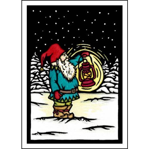 Sarah Angst Art - Wholesale Christmas card - Packaged Christmas Cards Holiday Tomten2