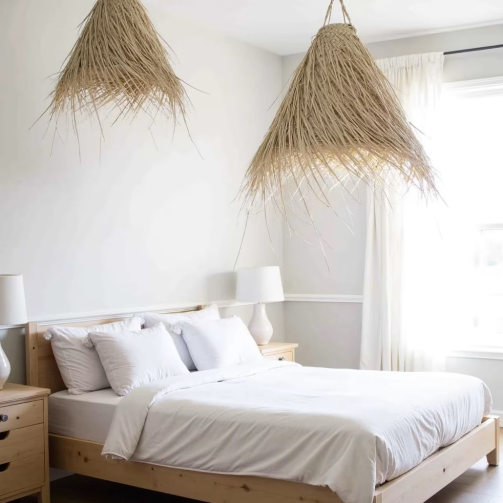 High crafty - Wholesale Lampenkap - Handgeweven Hanglamp van Palmblad – Marokkaanse Pendellamp (7