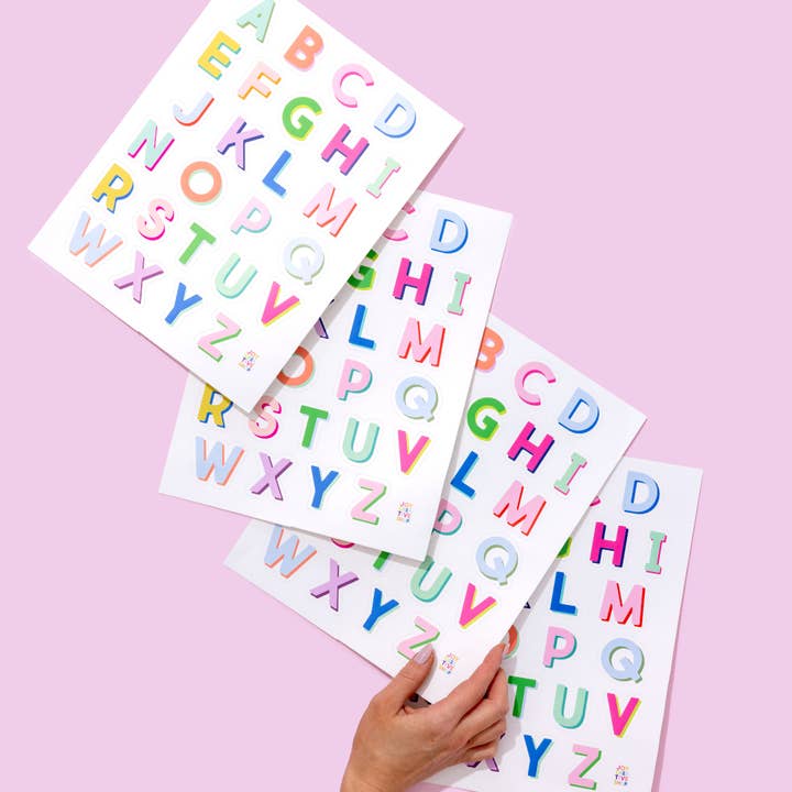 Brights Vinyl Alphabet Stickers - A thru Z for wholesale by Joy Creative Shop