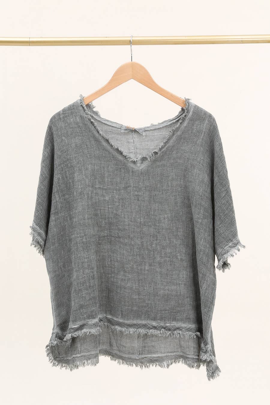 LÉA & LUC - Wholesale Blouse – Women’s - Plain blouse in 50% Linen and 50% Cotton REF. 98286