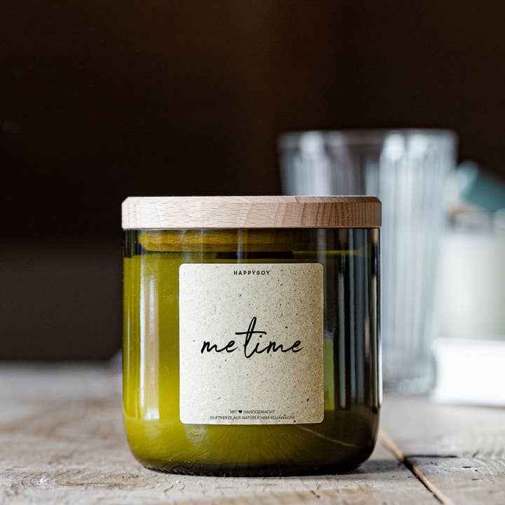 Happysoy - Wholesale Jar/Filled Candle - Scented candle | Me Time | From wine bottle2