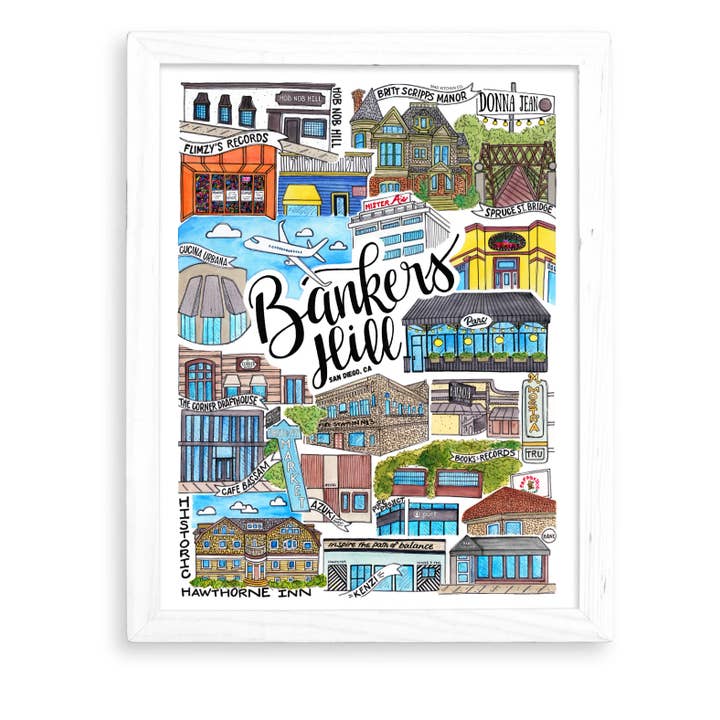 Lámina artística de Bankers Hill para venta al por mayor de Mad Kitchen Co.