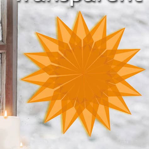 Folding sheets "transparent paper", 14 x 14 cm, golden yellow for wholesale by URSUS® / Buntpapierfabrik Ludwig Bähr GmbH & Co. KG