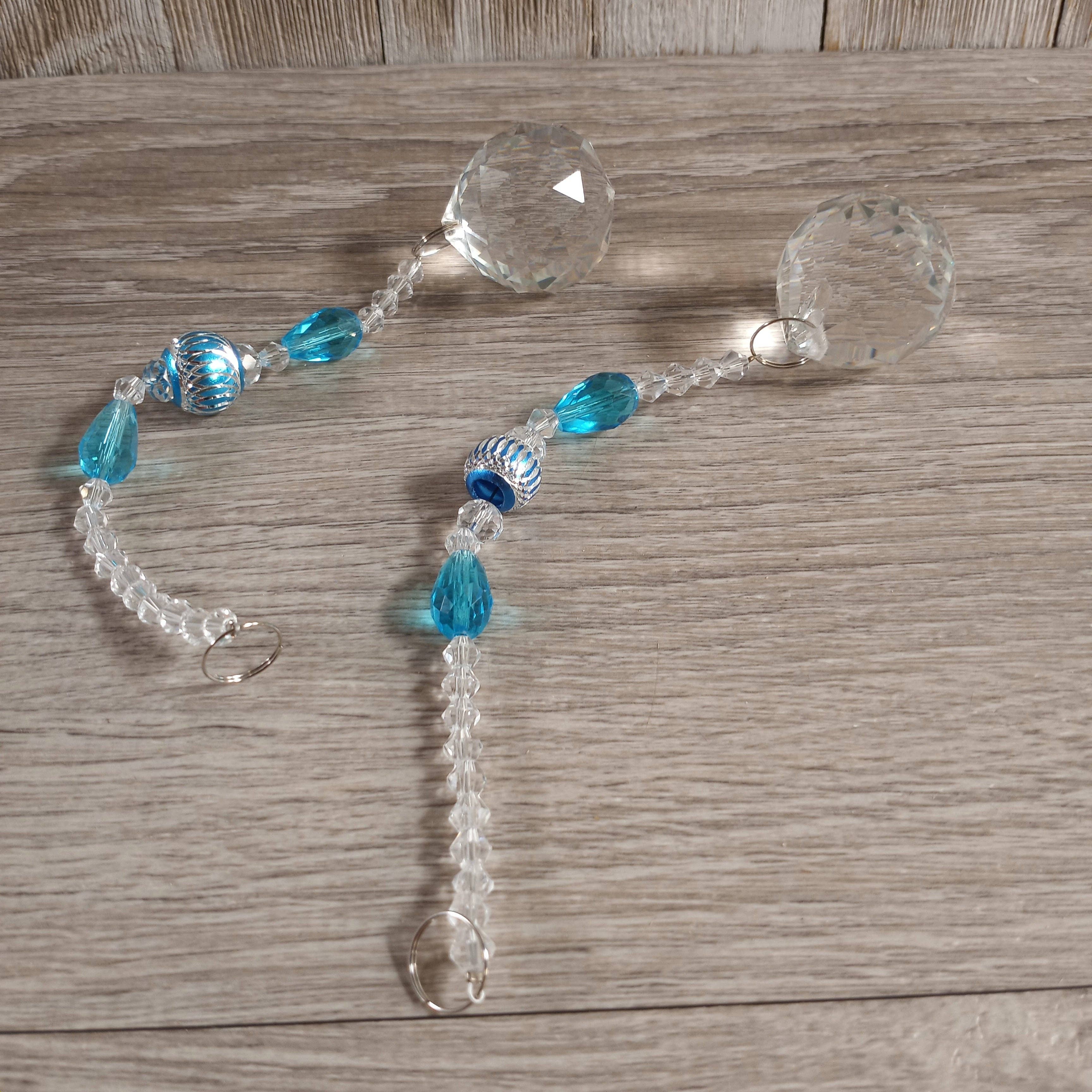 Keystone Crystals - Vente Attrape-soleil - Prismes suspendus à facettes et perles arc-en-ciel Suncatchers8