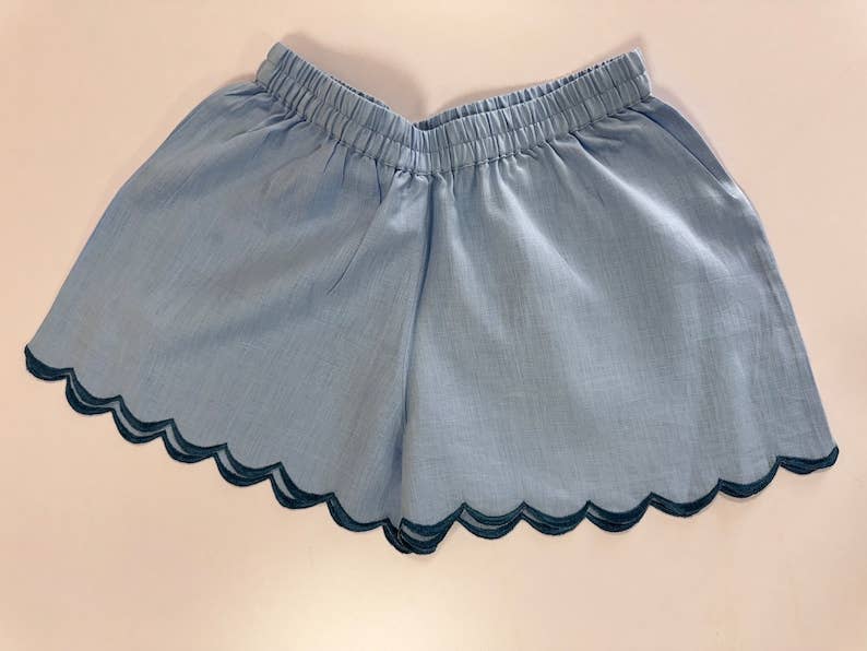 Fabricrush – wholesale Shorts – Women’s – Set of 2 Shorts, Mix and Match Color Linen Shorts Embroidery3