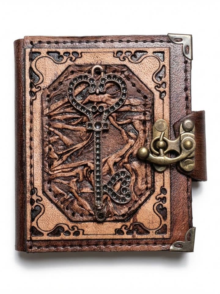 ML Marcaleather Mini-Ledertagebuch im Vintage-Stil für den Großhandel von ML Marcaleather