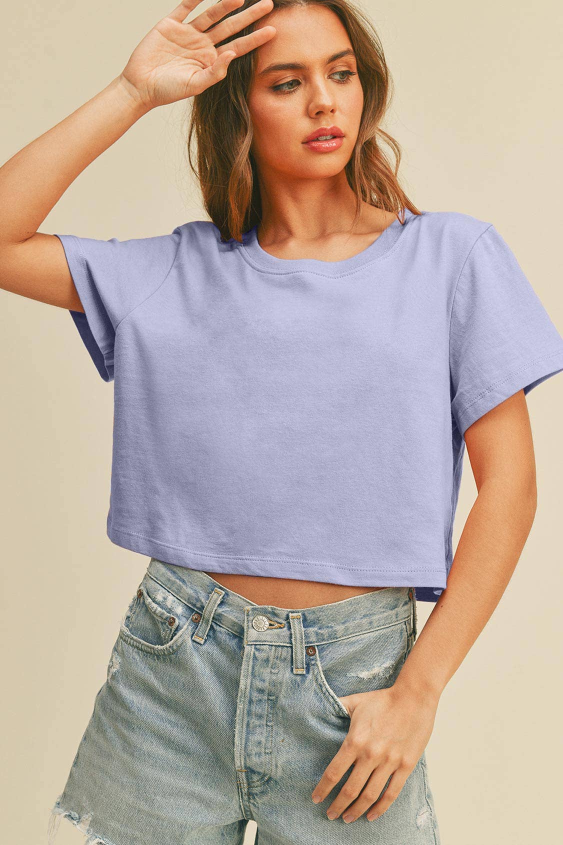 Honestee - Wholesale T-Shirt - Women's - Blank Short Cropped T-Shirt19