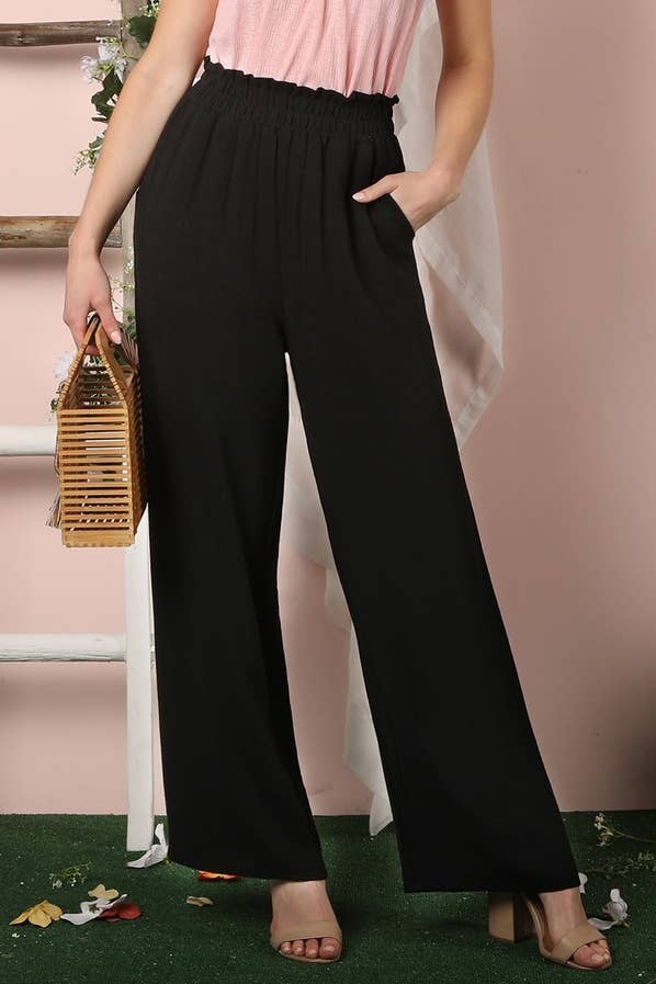 Rosa Clothing - Wholesale Pants - Women's - Pull-On Cotton Linen Trousers8