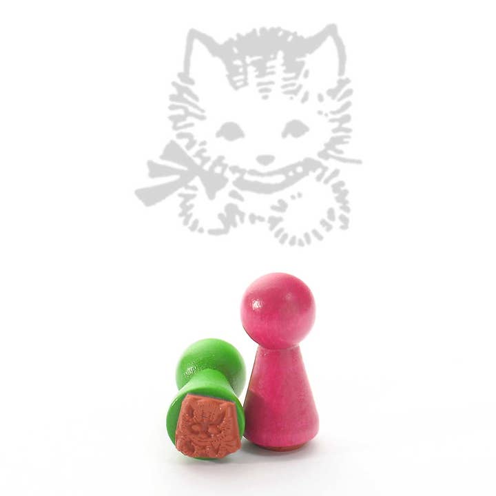 Mini tampon en caoutchouc : chat pour la vente par Heindesign