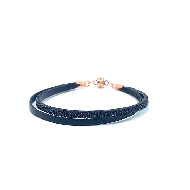 Single Thin Split Black Jet for wholesale by She.Rise