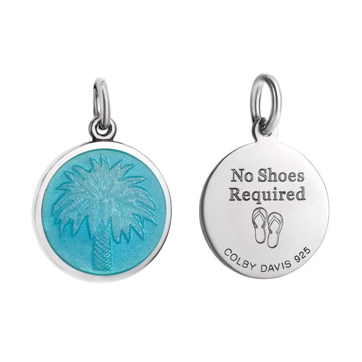 Pendente Colby Davis: Palmeira Pequena - Prata de 1ª Lei por atacado de Colby Davis of Boston