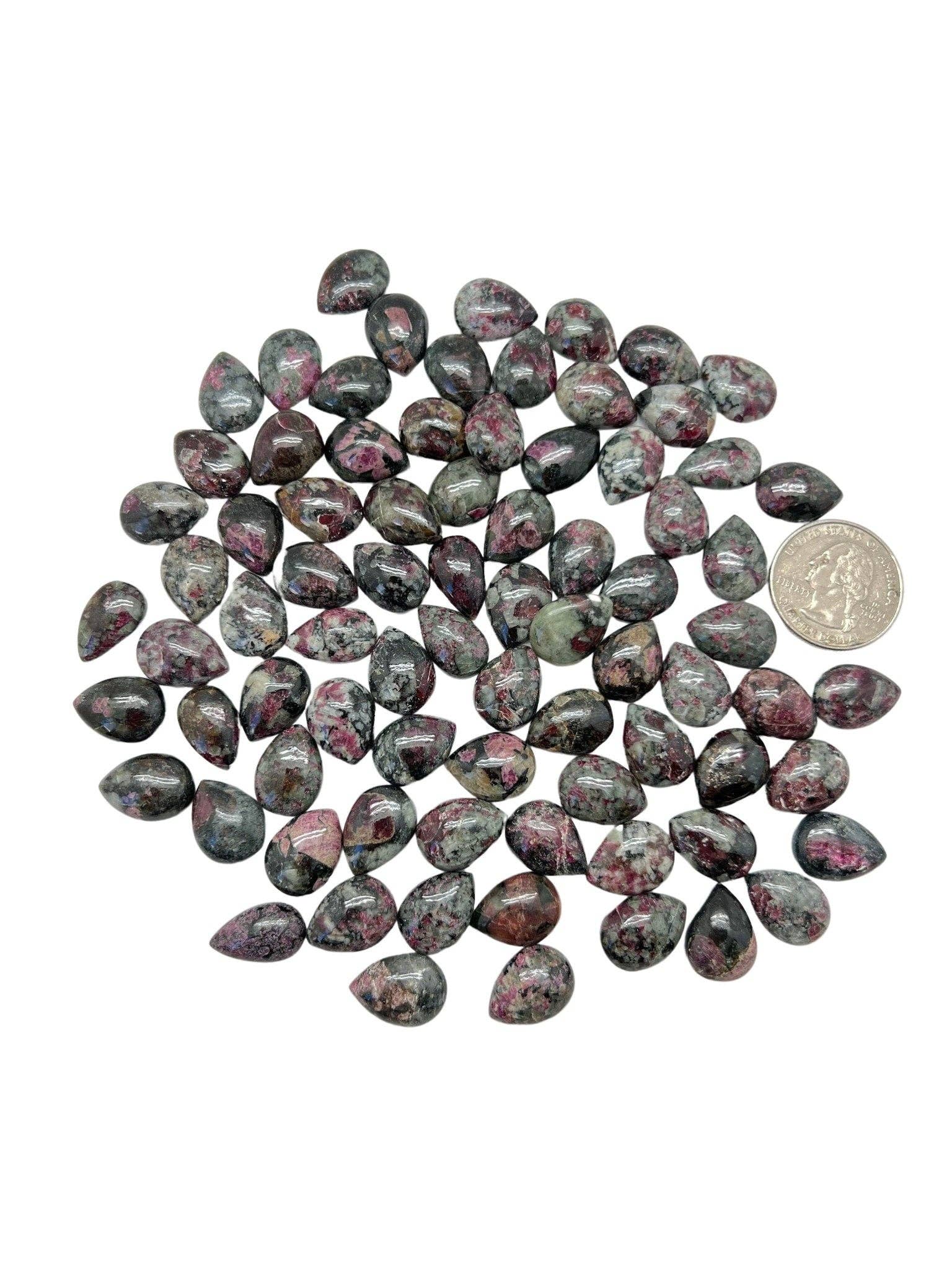 New Moon Beginnings - Wholesale Spiritual Stone/Crystal - Eudialyte Cabochon - Teardrop4