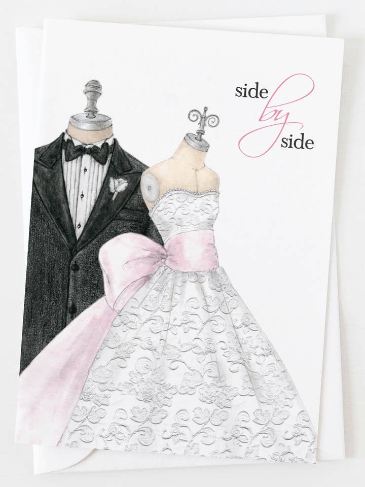 Bride or Groom Wedding Day Greeting Card C6_1304 for wholesale by Ann Scott Design