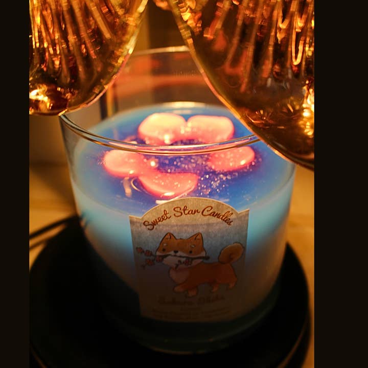 Sweet Star Candles - Wholesale Flameless Candle - Wickless Flameless Candle Sakura Shiba Scented | 14 oz5