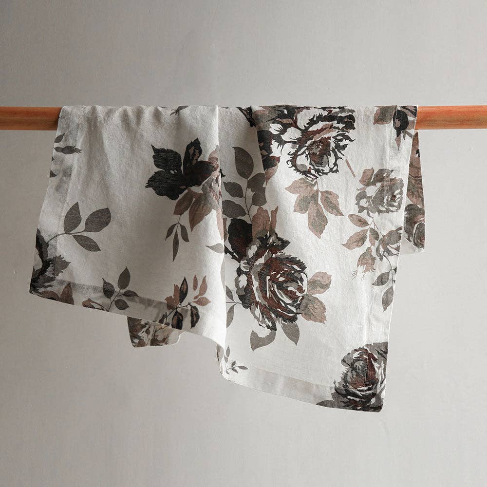 CG Hunter - Wholesale Dinner & Cloth Napkin - Eggplant and Grey Roses Napkins6