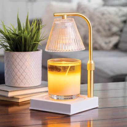 Goldener Luna-Kerzenwärmer für den Großhandel von Creative Energy Candles