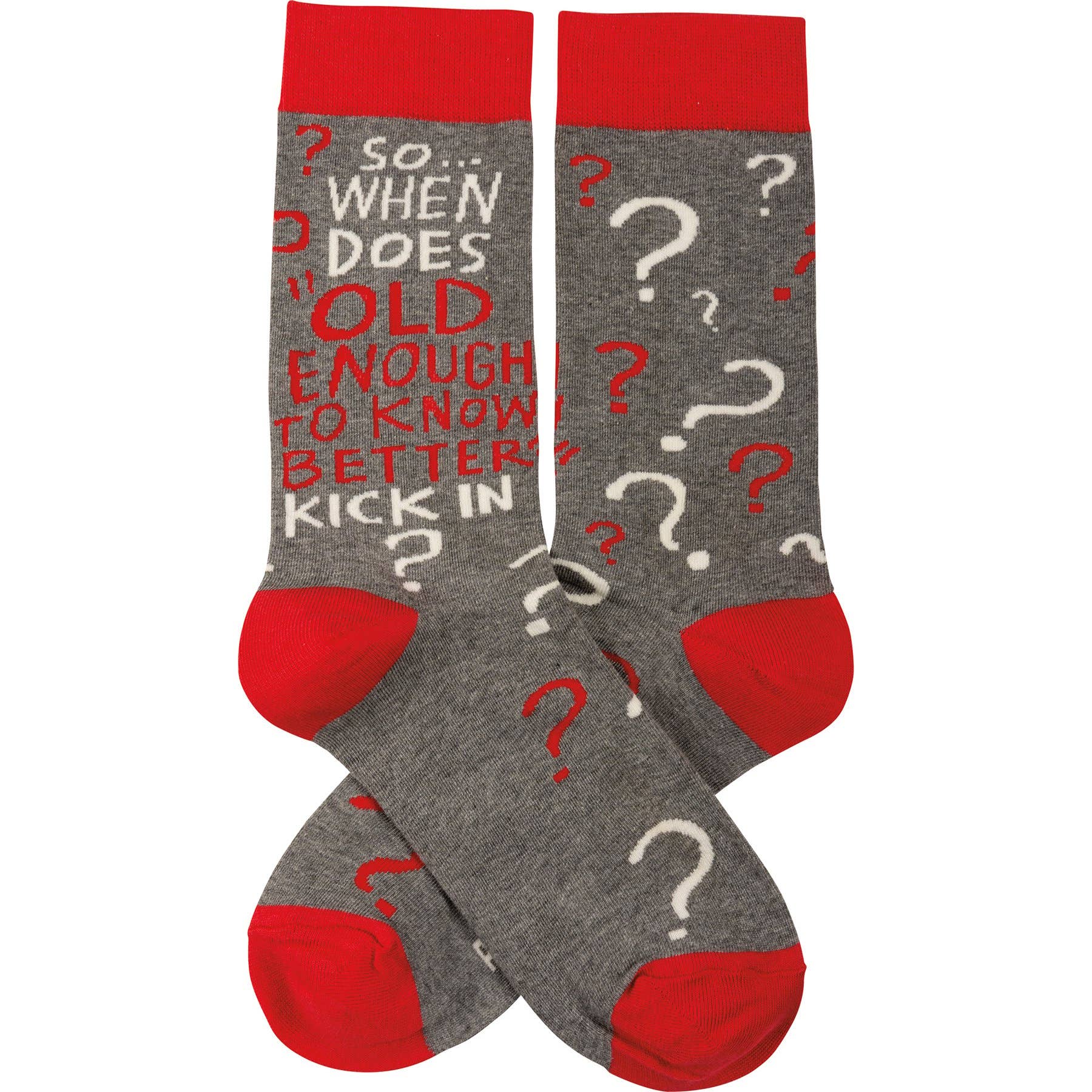 Primitives by Kathy - Wholesale Socks - Unisex - When Does Old Enough To Know Better Socks2