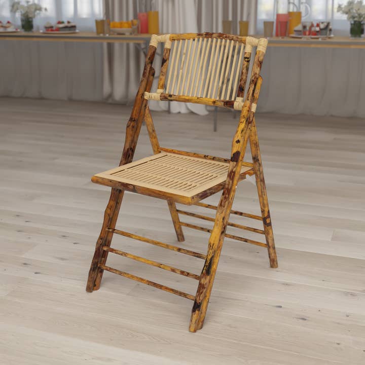 Chaise pliante en bois de bambou pour la vente par Flash Furniture