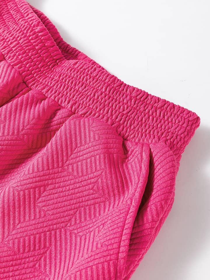 Suhkasana - Wholesale Top & Pant Set (NOT Loungewear) - Women's - Black Textured Puff Sleeve Top and Pants Set13