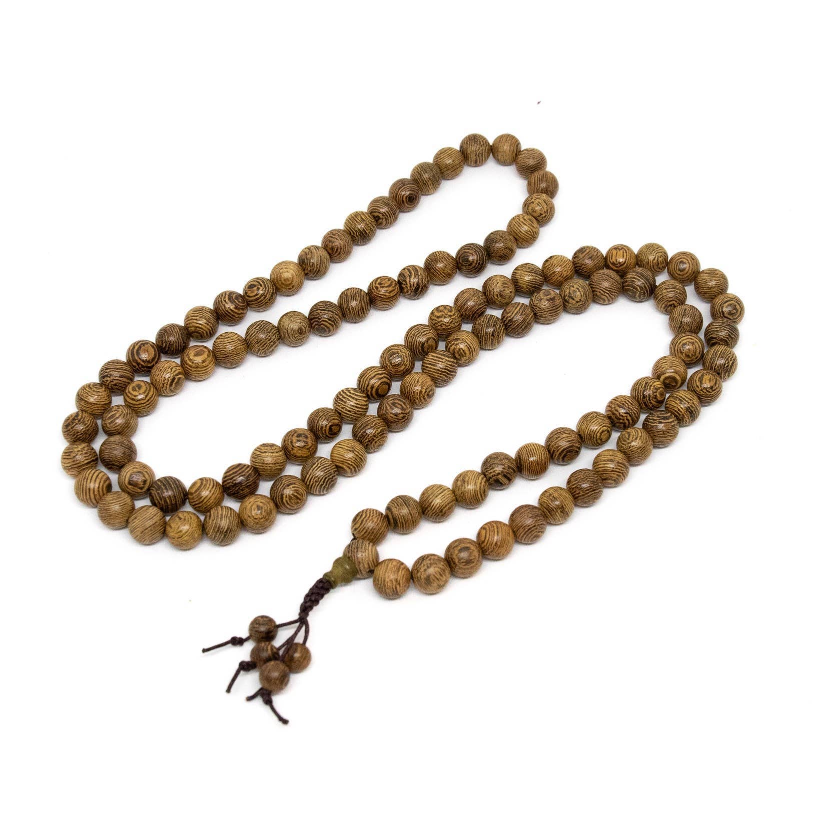 Namu Baru Inc. - Wholesale Prayer Beads Necklace - Phoenix Tail Wood Zen 108 Bead Mala - Prayer Beads - 8mm2