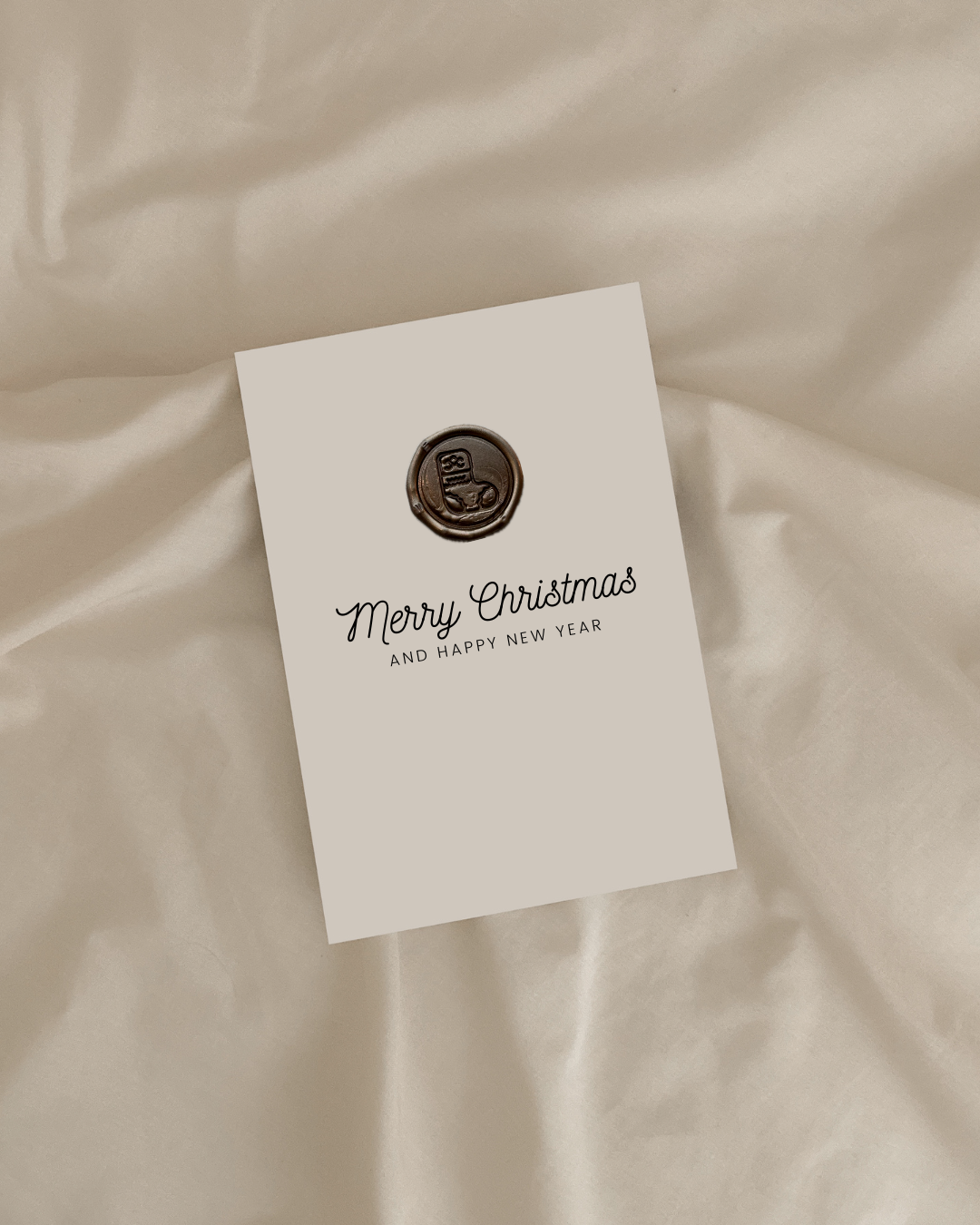 Simple Creation Studio - Wholesale Sealing Wax - Merry Christmas and Happy New Year Card WITH WAX SEAL8