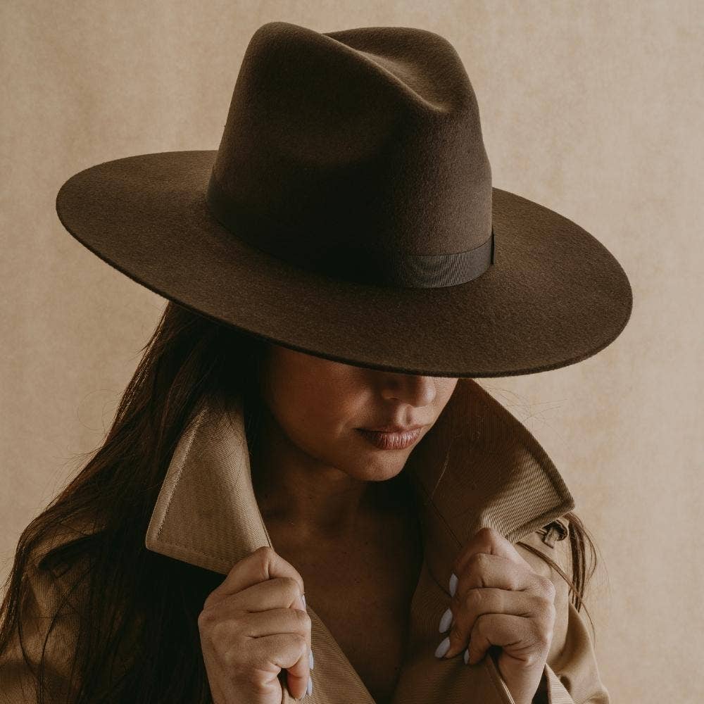 Sandoval Hats - Wholesale Fedora - Women's - Tlaquepaque · Brown fedora wide brim2