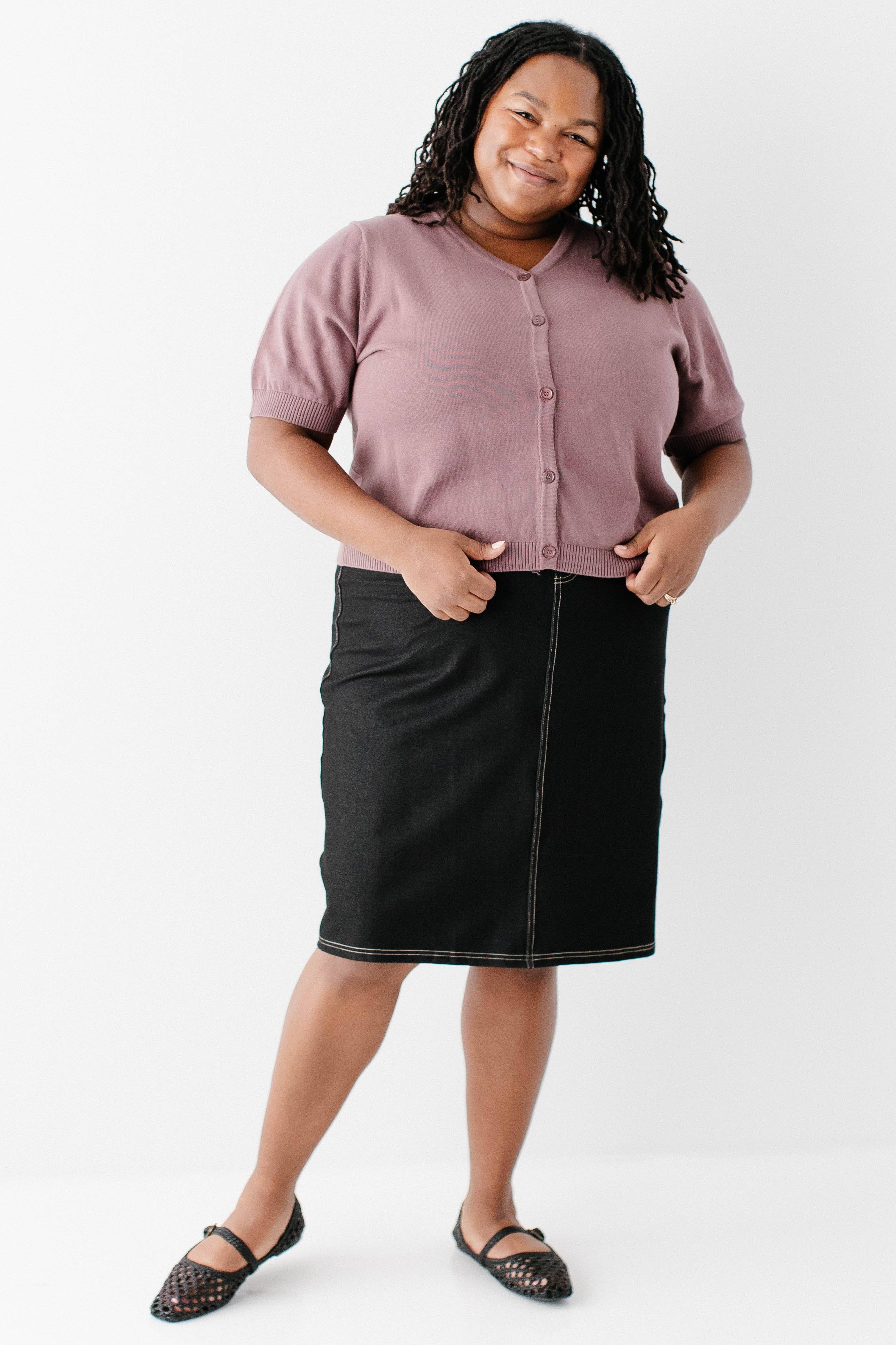 The Main Street Exchange - Wholesale Cardigan - Women's - 'Catherine' Short Sleeve Cotton Cardigan7