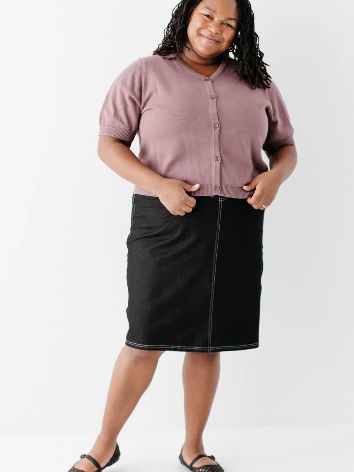 The Main Street Exchange - Wholesale Cardigan - Women's - 'Catherine' Short Sleeve Cotton Cardigan7