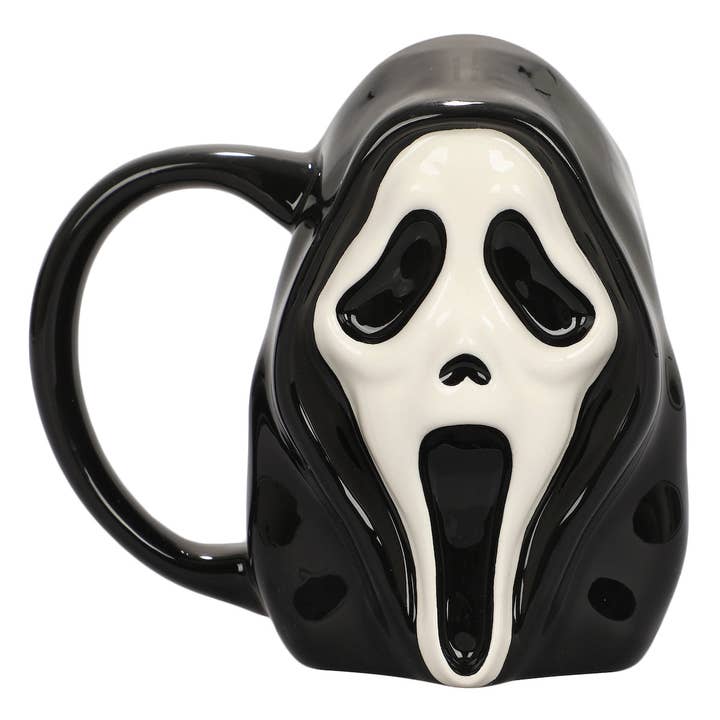 Bioworld Merchandising - Wholesale Coffee Mug - Ghost Face 16 oz. Sculpted Ceramic Mug