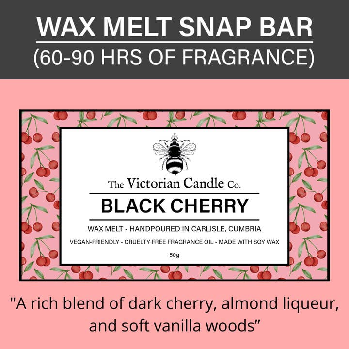 Black Cherry - Wax Melt Snap Bar for wholesale by The Victorian Candle Co.