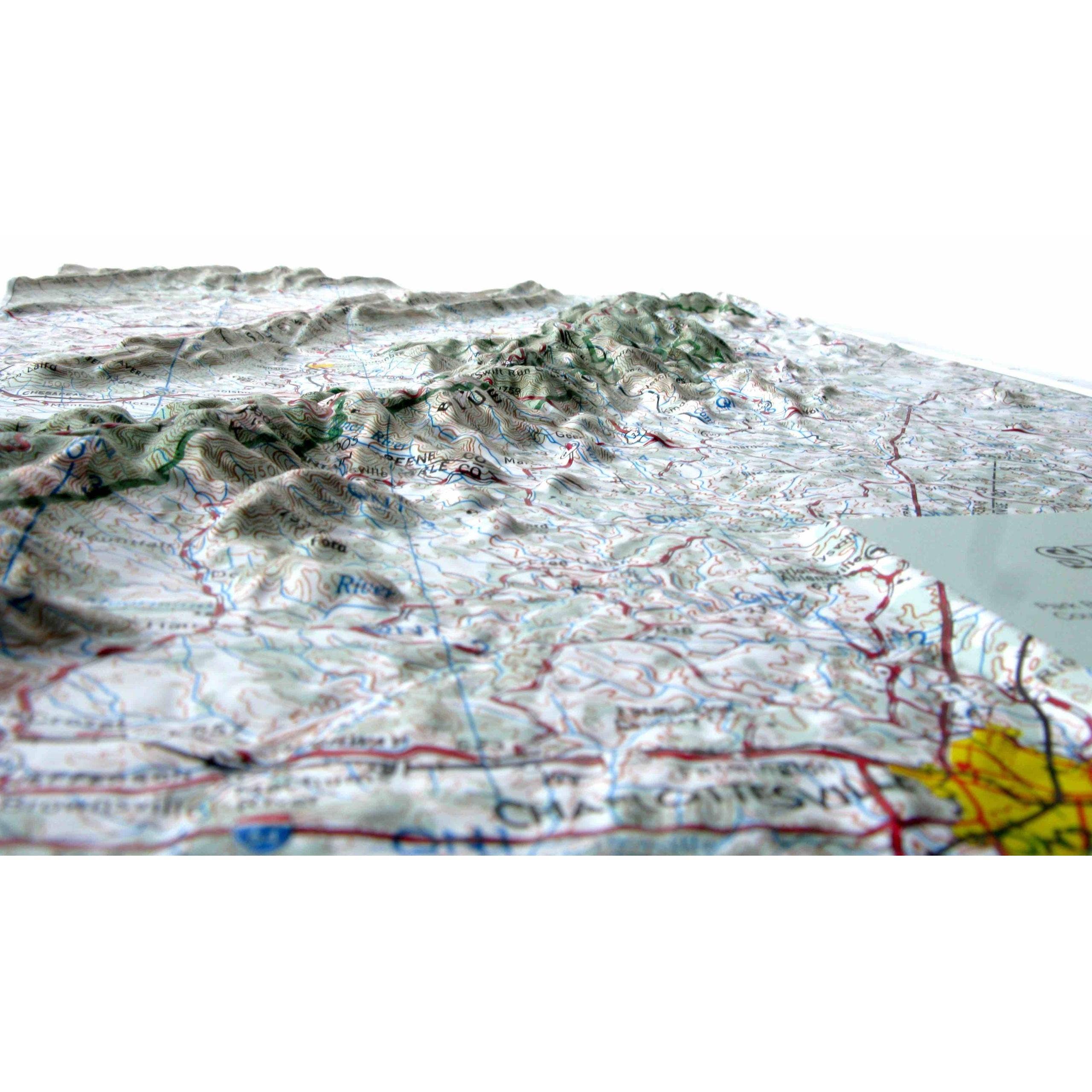 Map Shop - Wholesale Map - Shenandoah National Park Raised Relief Map by Hubbard3